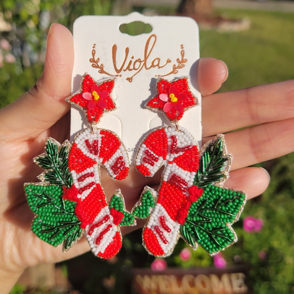 Candy Cane 🍬 earings